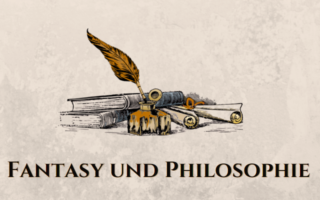 Tintenfass mit Feder schriftzug Fantasy und Philosophie